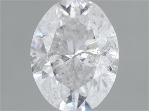 Picture of Natural Diamond 1.00 Carats, Oval with  Cut, F Color, I1 Clarity and Certified by IGI