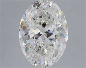 Picture of Natural Diamond 1.00 Carats, Oval with  Cut, H Color, I1 Clarity and Certified by IGI