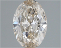 Natural Diamond 1.01 Carats, Oval with  Cut, K Color, SI2 Clarity and Certified by IGI