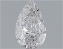 Natural Diamond 1.00 Carats, Pear with  Cut, E Color, I1 Clarity and Certified by IGI
