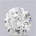 Natural Diamond 1.52 Carats, Round with Excellent Cut, K Color, I1 Clarity and Certified by GIA