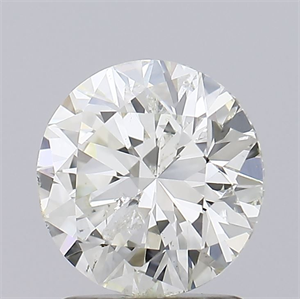 Picture of Natural Diamond 1.52 Carats, Round with Excellent Cut, K Color, I1 Clarity and Certified by GIA