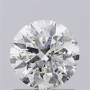 Picture of Natural Diamond 1.02 Carats, Round with Excellent Cut, G Color, I1 Clarity and Certified by IGI