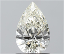 Natural Diamond 0.90 Carats, Pear with  Cut, K Color, VS1 Clarity and Certified by IGI