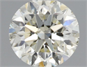 Natural Diamond 1.01 Carats, Round with Very Good Cut, N Color, I1 Clarity and Certified by GIA