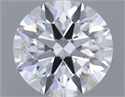 Natural Diamond 0.70 Carats, Round with Excellent Cut, D Color, SI2 Clarity and Certified by GIA