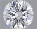 Natural Diamond 0.70 Carats, Round with Excellent Cut, D Color, IF Clarity and Certified by GIA