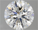 Natural Diamond 2.20 Carats, Round with Excellent Cut, I Color, VVS1 Clarity and Certified by GIA
