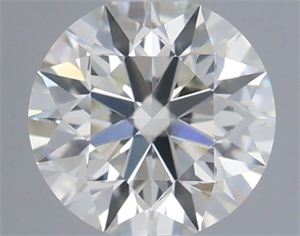 Picture of Natural Diamond 0.40 Carats, Round with Excellent Cut, H Color, VVS1 Clarity and Certified by GIA