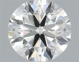Picture of Natural Diamond 0.52 Carats, Round with Excellent Cut, I Color, VS1 Clarity and Certified by IGI