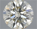 Natural Diamond 0.41 Carats, Round with Excellent Cut, J Color, SI1 Clarity and Certified by IGI