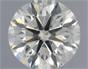 Natural Diamond 0.52 Carats, Round with Excellent Cut, K Color, VS2 Clarity and Certified by IGI