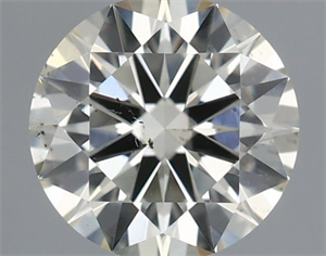 Picture of Natural Diamond 0.47 Carats, Round with Excellent Cut, J Color, SI1 Clarity and Certified by IGI