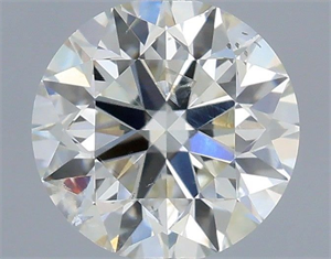 Picture of Natural Diamond 0.60 Carats, Round with Excellent Cut, H Color, SI2 Clarity and Certified by IGI