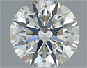 Natural Diamond 0.41 Carats, Round with Excellent Cut, J Color, SI1 Clarity and Certified by IGI