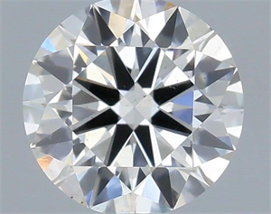 Picture of Natural Diamond 0.51 Carats, Round with Excellent Cut, H Color, SI1 Clarity and Certified by IGI