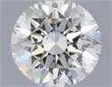 Natural Diamond 0.40 Carats, Round with Excellent Cut, H Color, VS2 Clarity and Certified by IGI