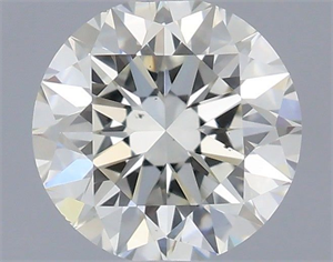 Picture of Natural Diamond 0.40 Carats, Round with Excellent Cut, H Color, VS2 Clarity and Certified by IGI