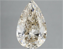 Natural Diamond 5.01 Carats, Pear with  Cut, L Color, I1 Clarity and Certified by IGI
