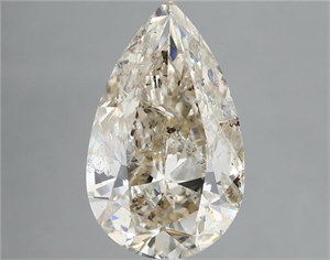 Picture of Natural Diamond 5.01 Carats, Pear with  Cut, L Color, I1 Clarity and Certified by IGI
