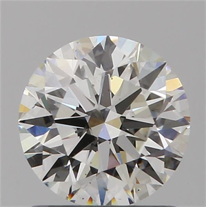 Picture of Natural Diamond 1.00 Carats, Round with Excellent Cut, H Color, SI1 Clarity and Certified by GIA