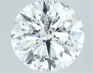 Picture of Natural Diamond 0.51 Carats, Round with Excellent Cut, F Color, I1 Clarity and Certified by IGI
