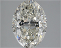 Natural Diamond 4.01 Carats, Oval with  Cut, I Color, SI2 Clarity and Certified by IGI