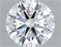 Lab Grown Diamond 1.06 Carats, Round with Ideal Cut, D Color, VS1 Clarity and Certified by IGI