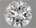 Natural Diamond 4.01 Carats, Round with Excellent Cut, H Color, VVS1 Clarity and Certified by IGI