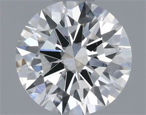 Picture of Natural Diamond 0.55 Carats, Round with Excellent Cut, F Color, VS2 Clarity and Certified by GIA