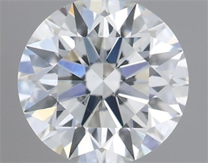 Picture of Natural Diamond 0.51 Carats, Round with Excellent Cut, F Color, VS2 Clarity and Certified by GIA