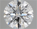 Natural Diamond 0.54 Carats, Round with Excellent Cut, E Color, SI1 Clarity and Certified by GIA