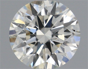 Picture of Natural Diamond 0.57 Carats, Round with Excellent Cut, K Color, SI1 Clarity and Certified by GIA