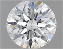 Natural Diamond 0.57 Carats, Round with Excellent Cut, E Color, SI1 Clarity and Certified by GIA