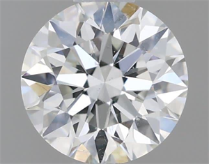 Picture of Natural Diamond 0.57 Carats, Round with Excellent Cut, E Color, SI1 Clarity and Certified by GIA