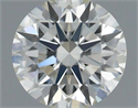 Natural Diamond 0.44 Carats, Round with Excellent Cut, J Color, VVS2 Clarity and Certified by IGI