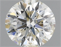 Natural Diamond 0.70 Carats, Round with Excellent Cut, J Color, I1 Clarity and Certified by IGI