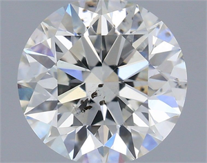 Picture of Natural Diamond 0.75 Carats, Round with Excellent Cut, I Color, SI2 Clarity and Certified by GIA