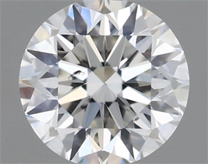 Picture of Natural Diamond 0.41 Carats, Round with Very Good Cut, I Color, SI1 Clarity and Certified by GIA