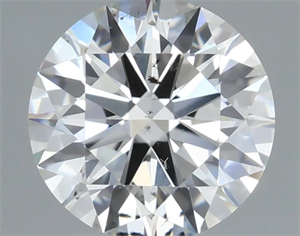 Picture of Natural Diamond 0.72 Carats, Round with Excellent Cut, J Color, SI1 Clarity and Certified by GIA