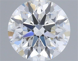 Picture of Natural Diamond 0.52 Carats, Round with Excellent Cut, F Color, VS1 Clarity and Certified by GIA