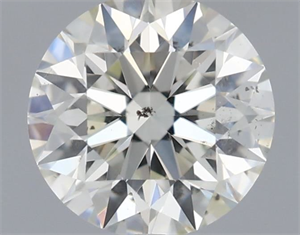 Picture of Natural Diamond 0.52 Carats, Round with Excellent Cut, K Color, SI1 Clarity and Certified by GIA