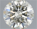 Natural Diamond 0.70 Carats, Round with Excellent Cut, J Color, SI2 Clarity and Certified by IGI