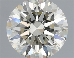 Picture of Natural Diamond 0.70 Carats, Round with Excellent Cut, J Color, SI2 Clarity and Certified by IGI