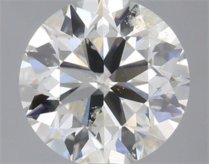 Picture of Natural Diamond 0.70 Carats, Round with Excellent Cut, J Color, SI2 Clarity and Certified by IGI