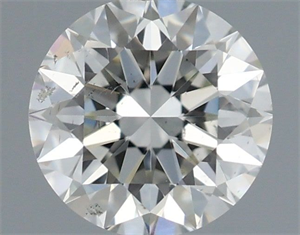 Picture of Natural Diamond 0.55 Carats, Round with Excellent Cut, H Color, SI1 Clarity and Certified by IGI