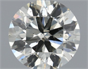 Natural Diamond 0.70 Carats, Round with Excellent Cut, J Color, SI2 Clarity and Certified by IGI