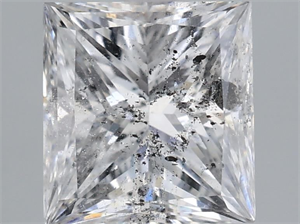 Picture of Natural Diamond 2.00 Carats, Princess with  Cut, G Color, I1 Clarity and Certified by IGI