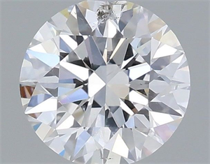 Picture of Natural Diamond 0.42 Carats, Round with Excellent Cut, E Color, I1 Clarity and Certified by IGI