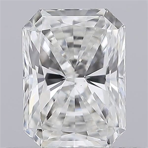 Picture of Natural Diamond 0.58 Carats, Radiant with  Cut, G Color, VS1 Clarity and Certified by GIA